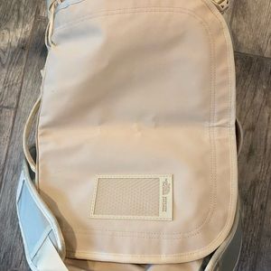 North face Base camp light pink duffle/backpack.